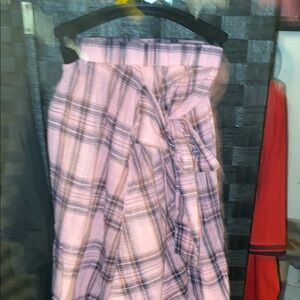Plaid Pink Skirt